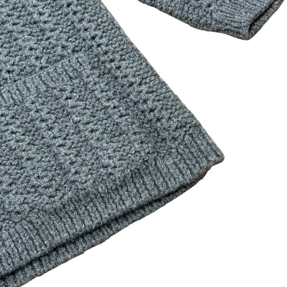 Women’s Cardigan sweater grey wool y2k - Picture 4 of 5